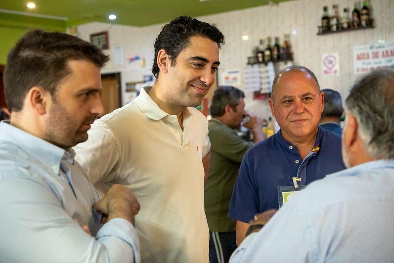 El candidato de Vox, Joaquín Pérez de la Blanca, durante la campaña electoral