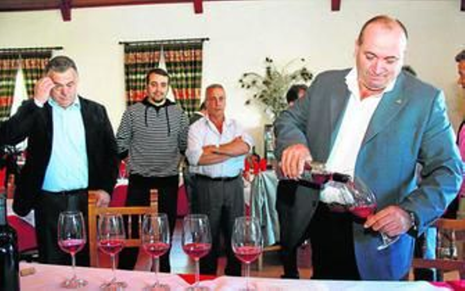 Un momento de la celebración del final de la vendimia.