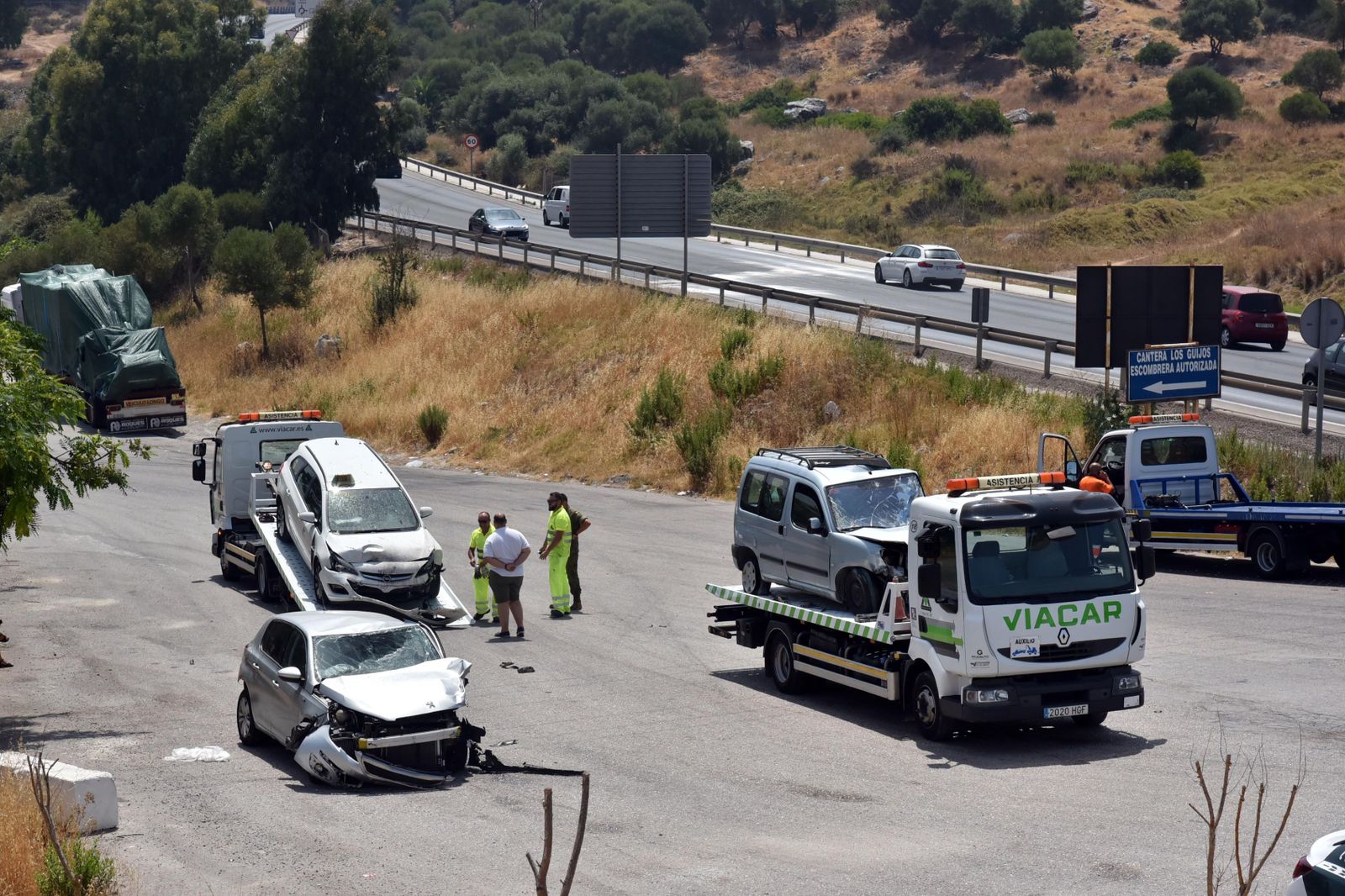 Imagen de archivo de un accidente en el Campo de Gibraltar.