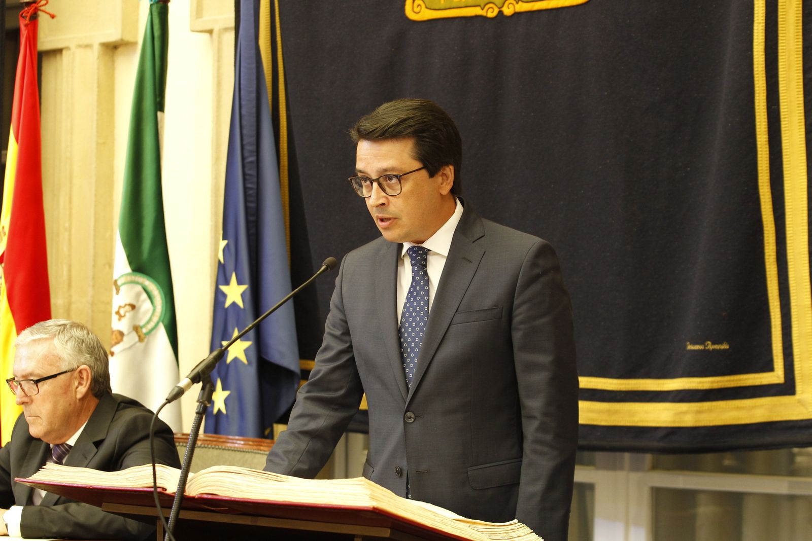 Pleno investidura Presidente Diputación de Almería. Javier Aureliano García