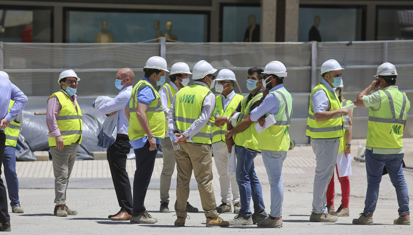 Fotos de la visita a las obras del Metro de Málaga.