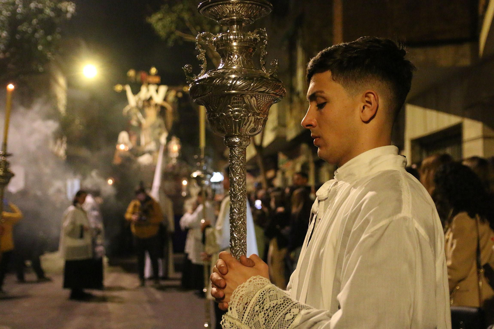 La procesión del Silencio de Almería, en imágenes