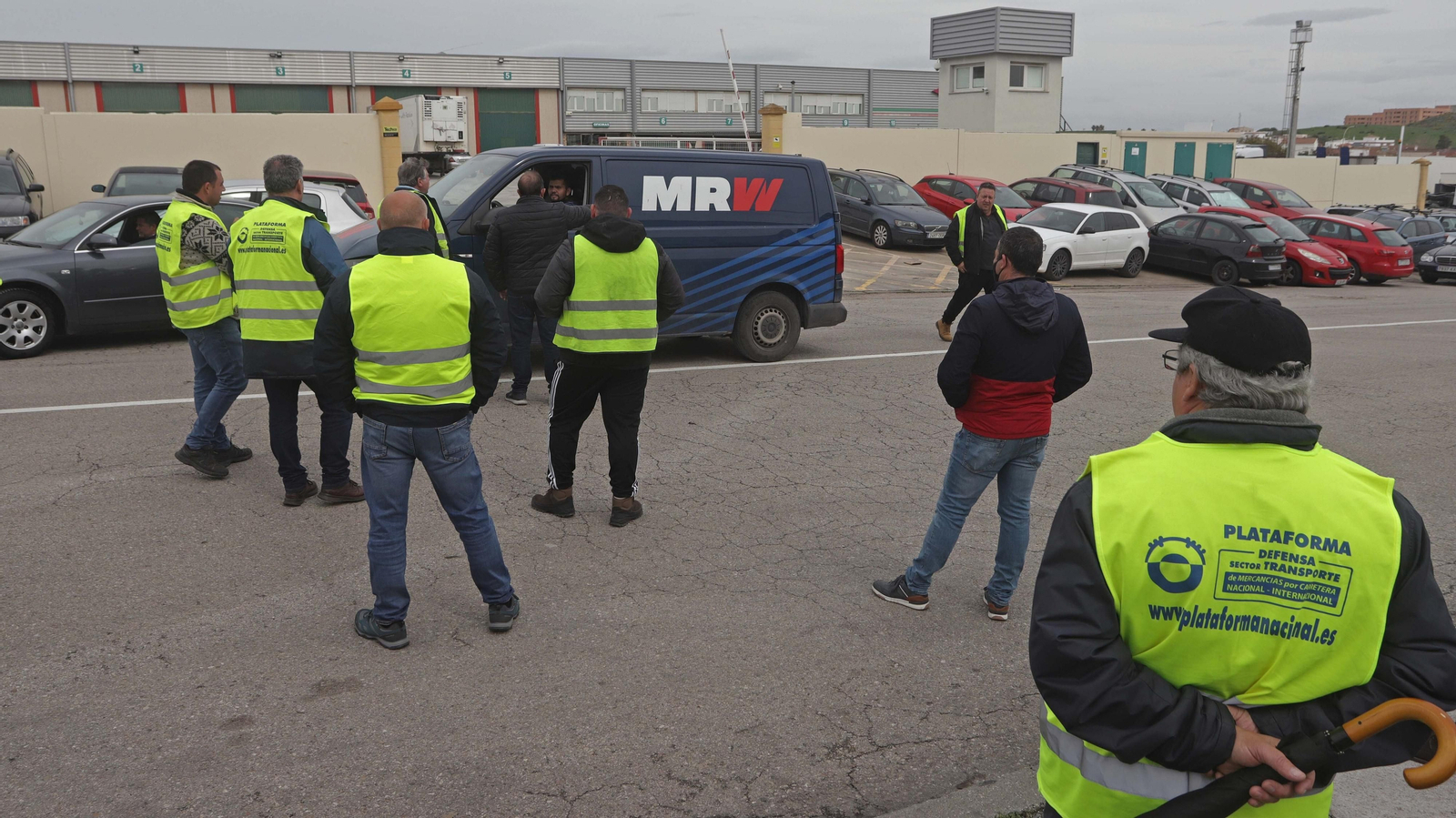 Fotos de la cuarta jornada de huelga de camioneros en Algeciras