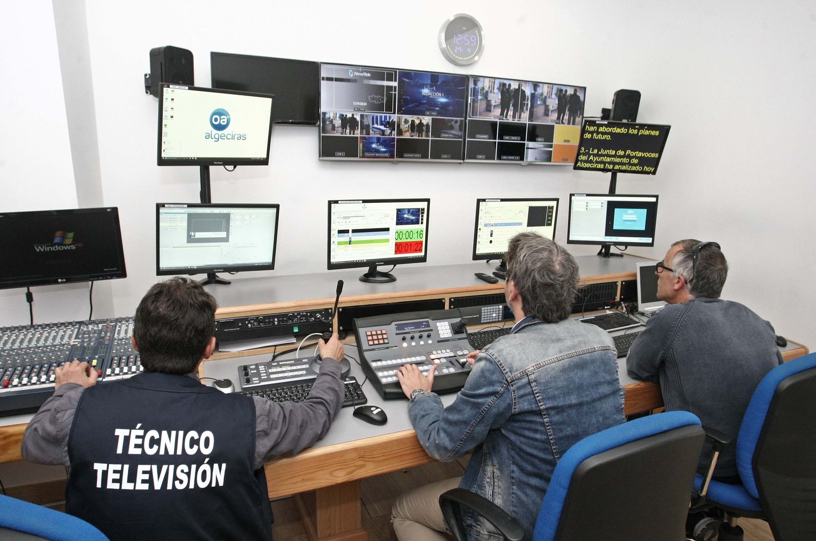 El control de realización de Onda Algeciras.