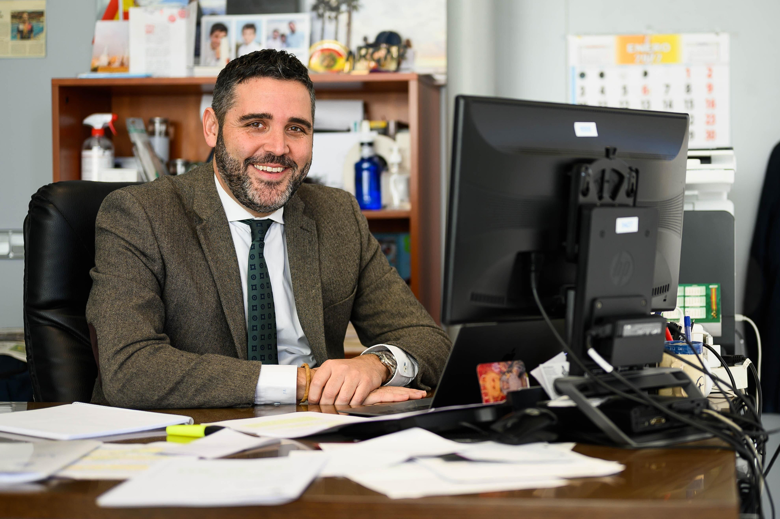 Juanjo Alonso, concejal de Economía, en el Pleno telemático  celebrado hoy