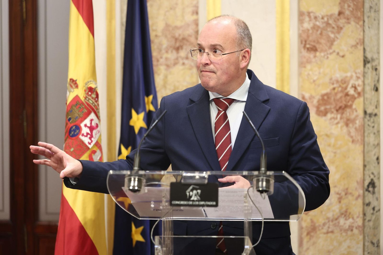 El secretario general del PP, Miguel Tellado.