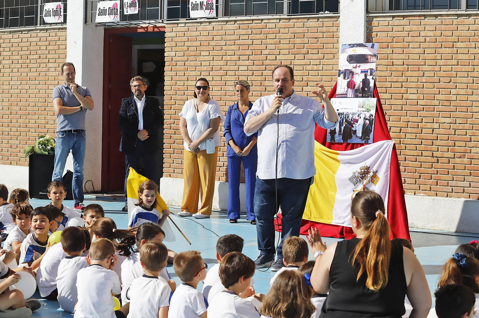 La Asociación de Antiguos Alumnos Maristas Huelva, Ademar, realiza un acto conmemorativo sobre la visita de Juan Pablo II