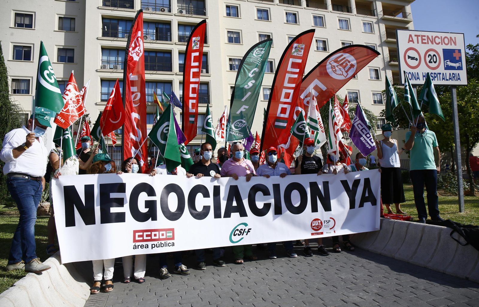 Una protesta sindical, en una imagen de archivo.