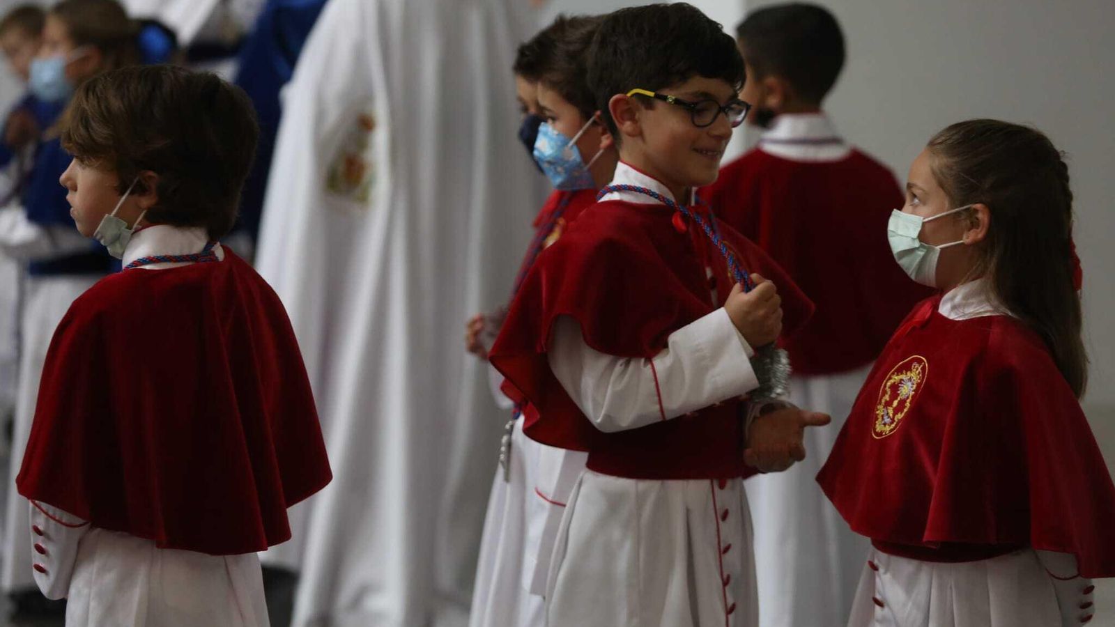 Nazarenos de la Sagrada Cena.
