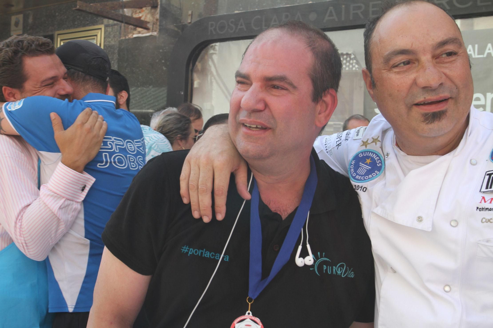 Record Guinnes del bocadillo de jamón mas grande del mundo, en Huelva