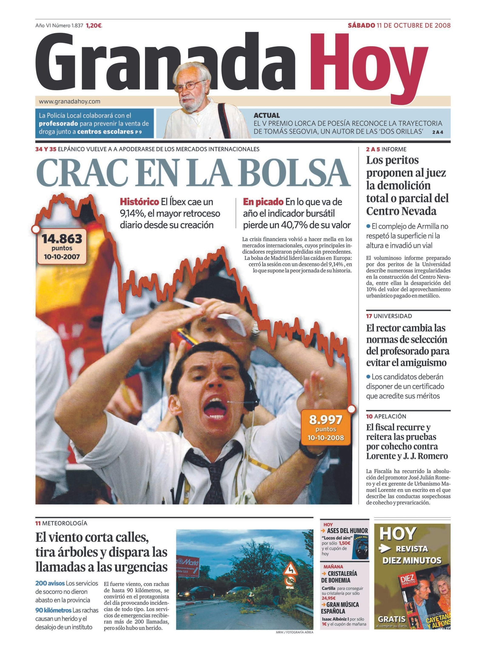 Las portadas más importantes de los 15 años de historia de 'Granada Hoy'
