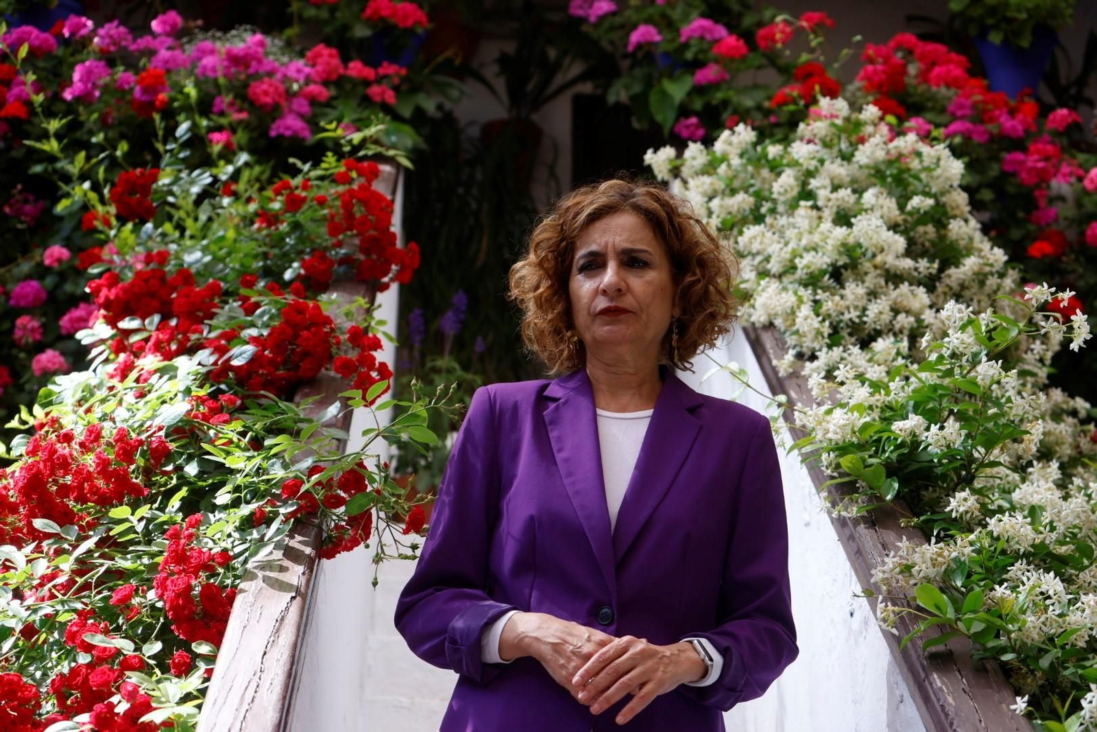 María Jesús Montero visita los patios de Córdoba