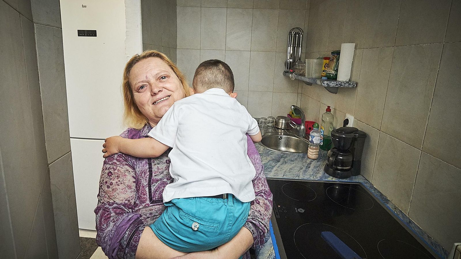 Ana con su nieto en brazos en mayo de 2018.