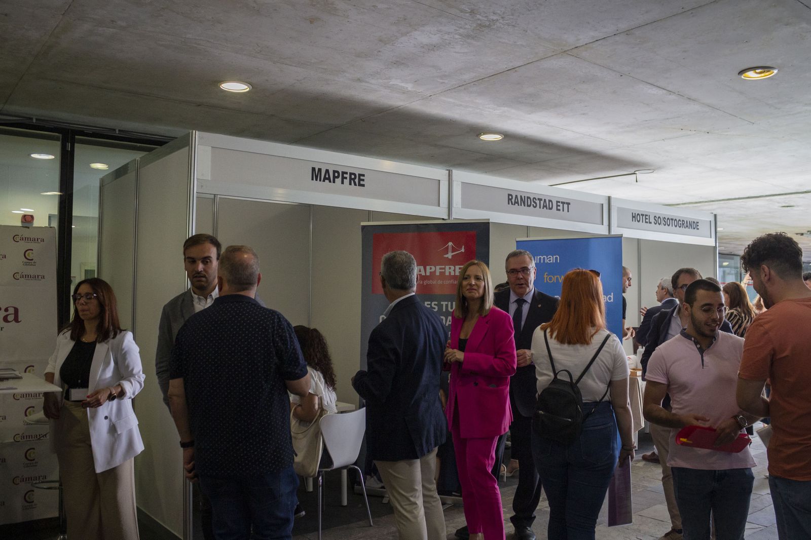 Fotos de la Feria de Empleo en la Cámara de Comercio del Campo de Gibraltar.