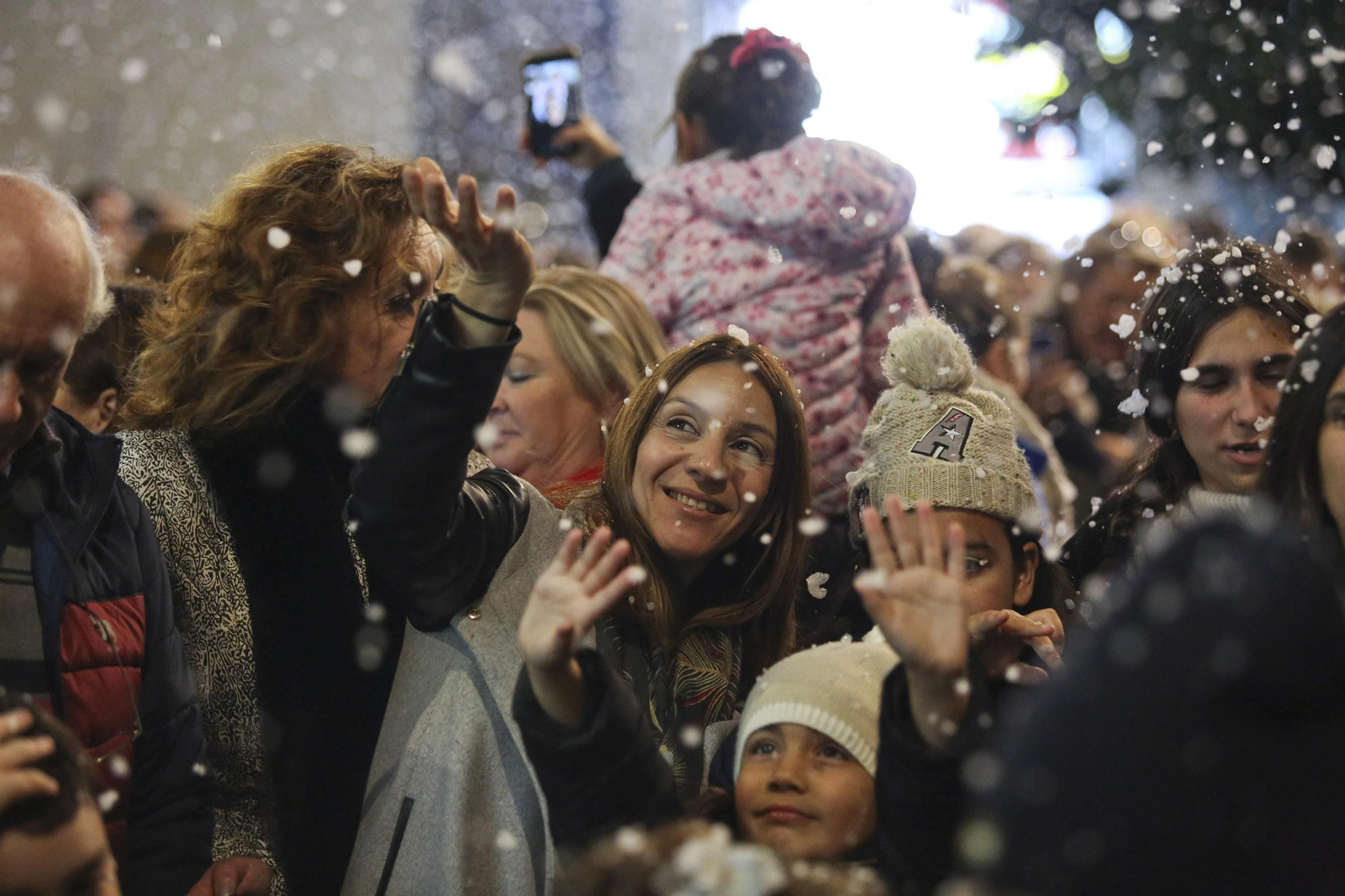 Fotos de la nieve en la Navidad de Málaga