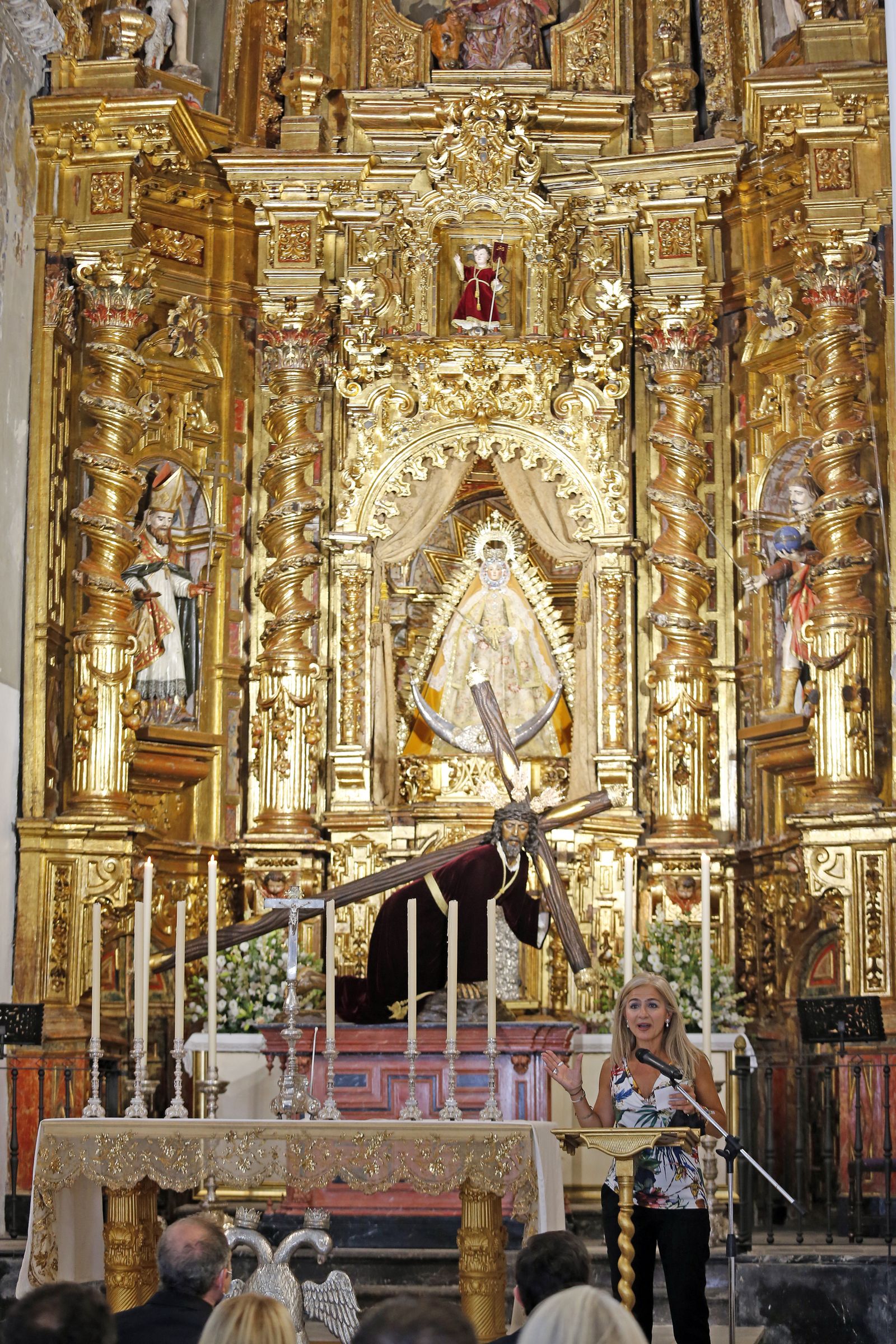 Bendición del retablo en la iglesia de San Lucas