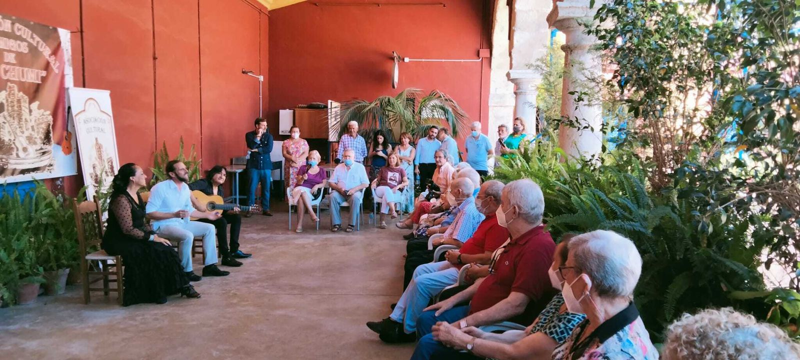Una imagen de la iniciativa 'Al compás de la memoria', en la sede de la peña El Chumi.