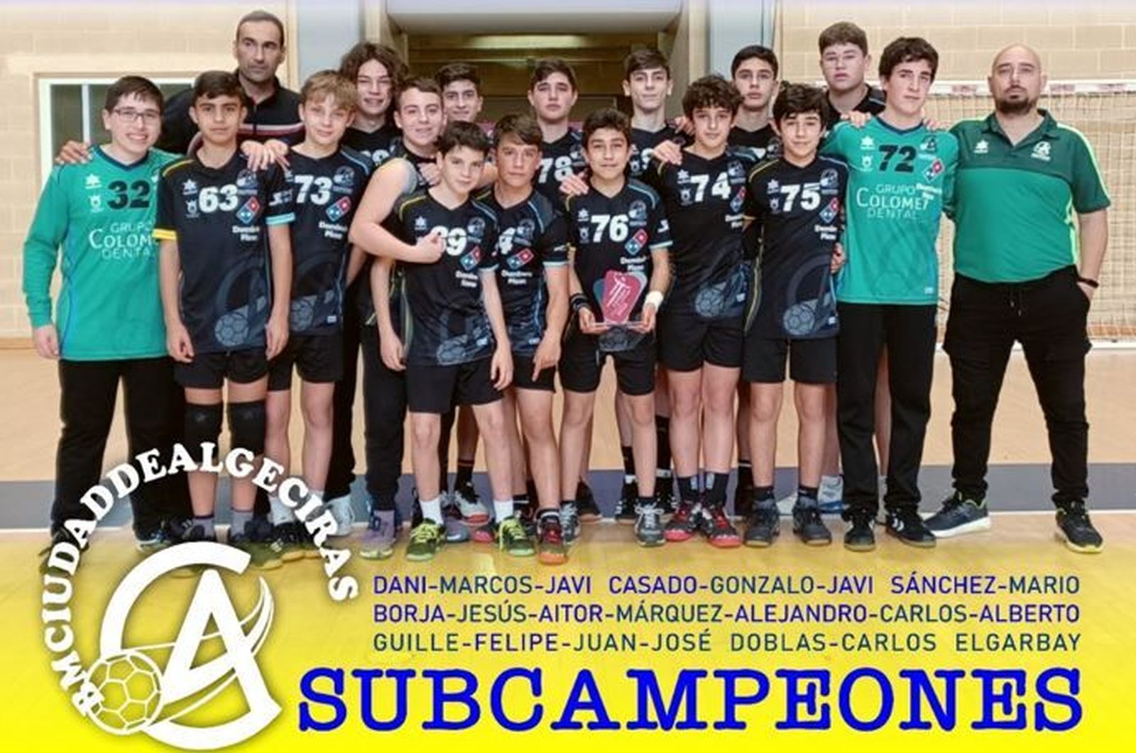 El equipo subcampeón del BM Ciudad de Algeciras.