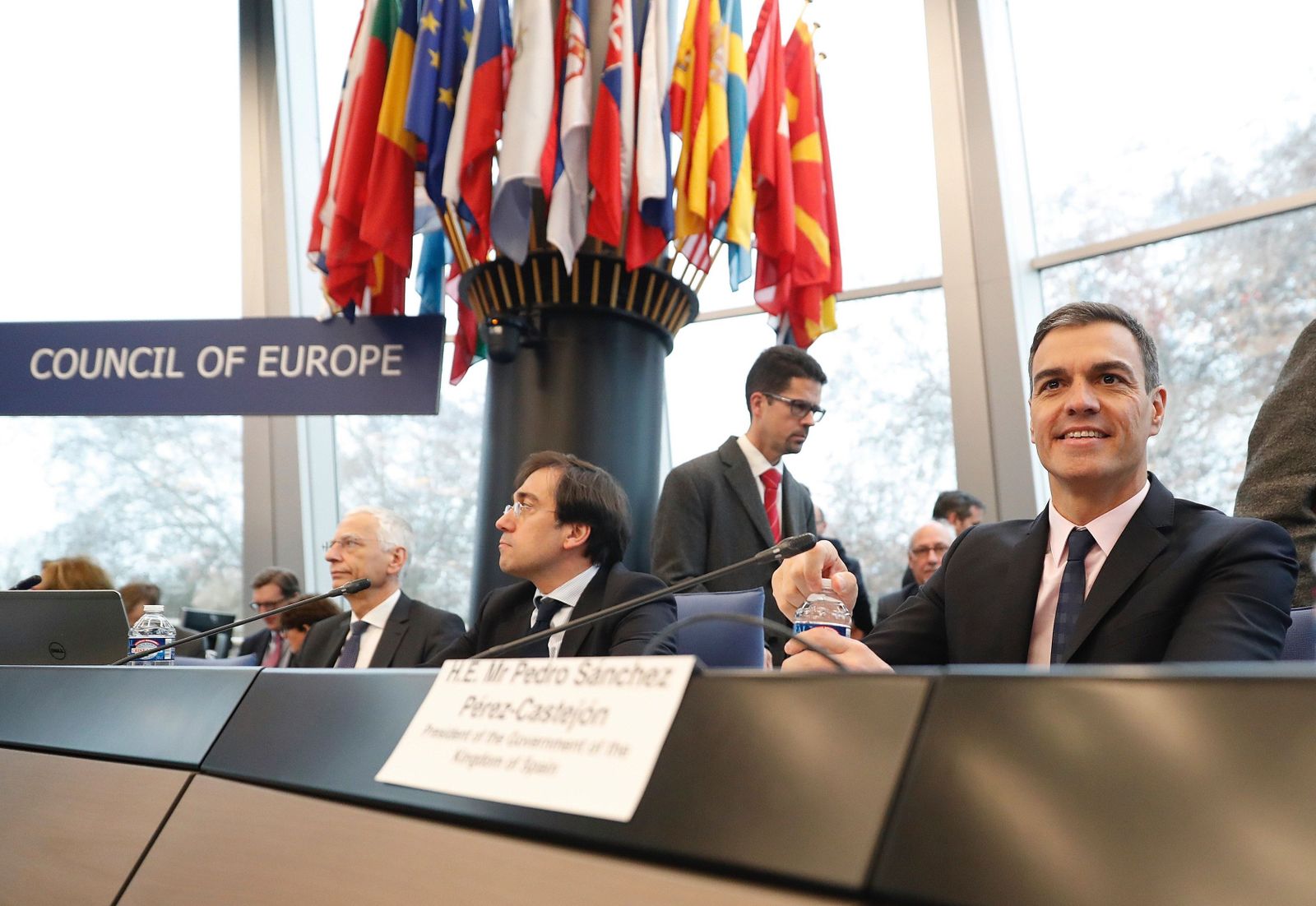 Visita oficial de Pedro Sánchez al Consejo de Europa.