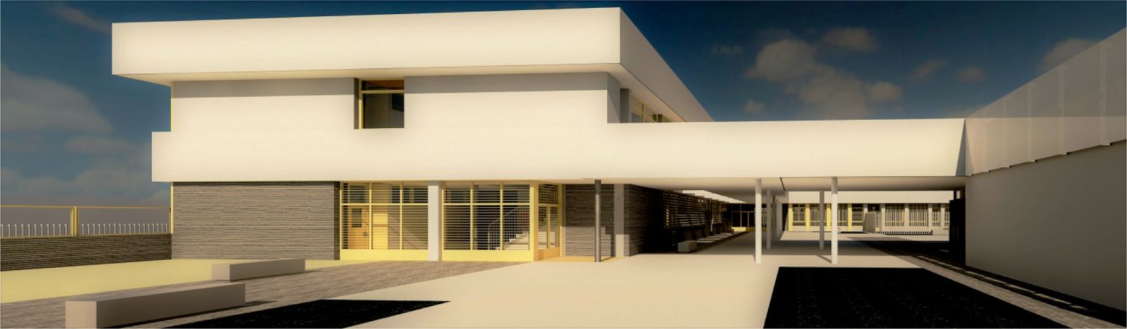 Infografía del centro, cuyas obras han salido a concurso.