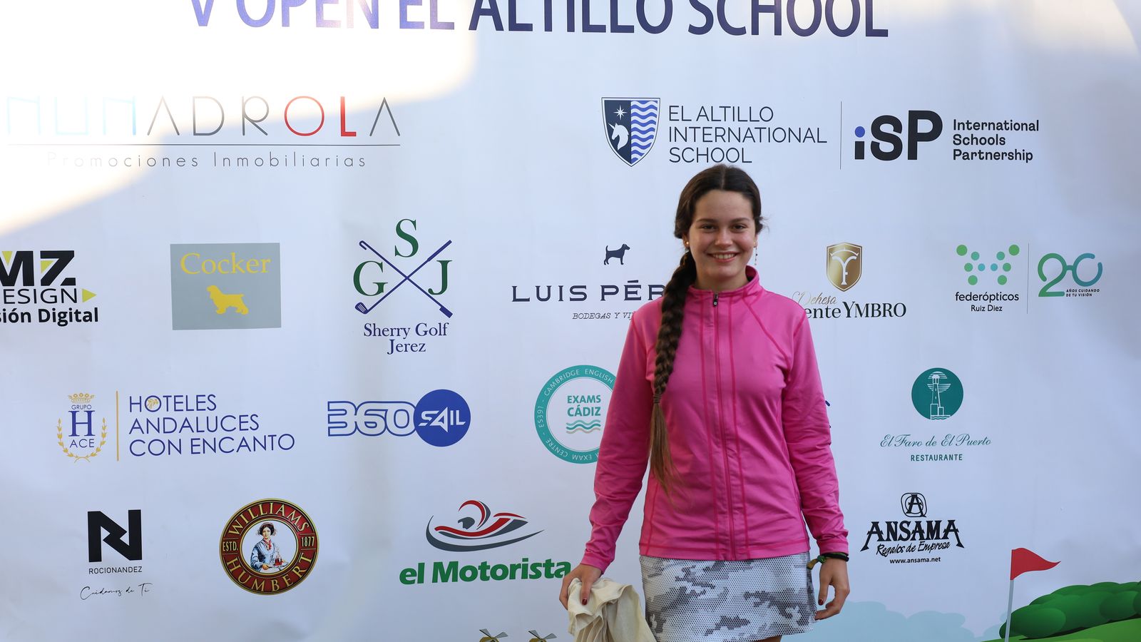 Una de las jóvenes participantes.