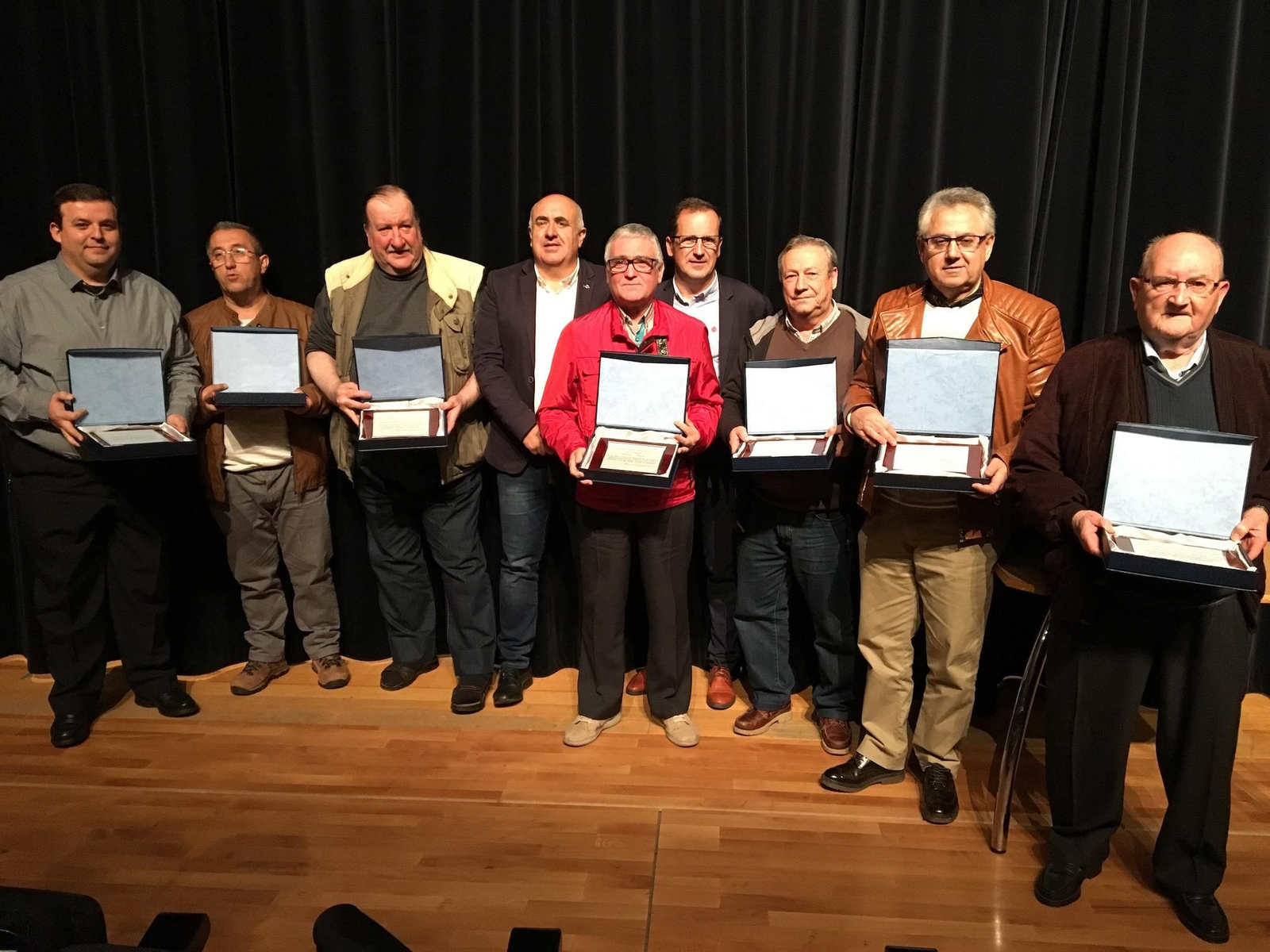 Los expresidentes fueron homenajeados en el acto.