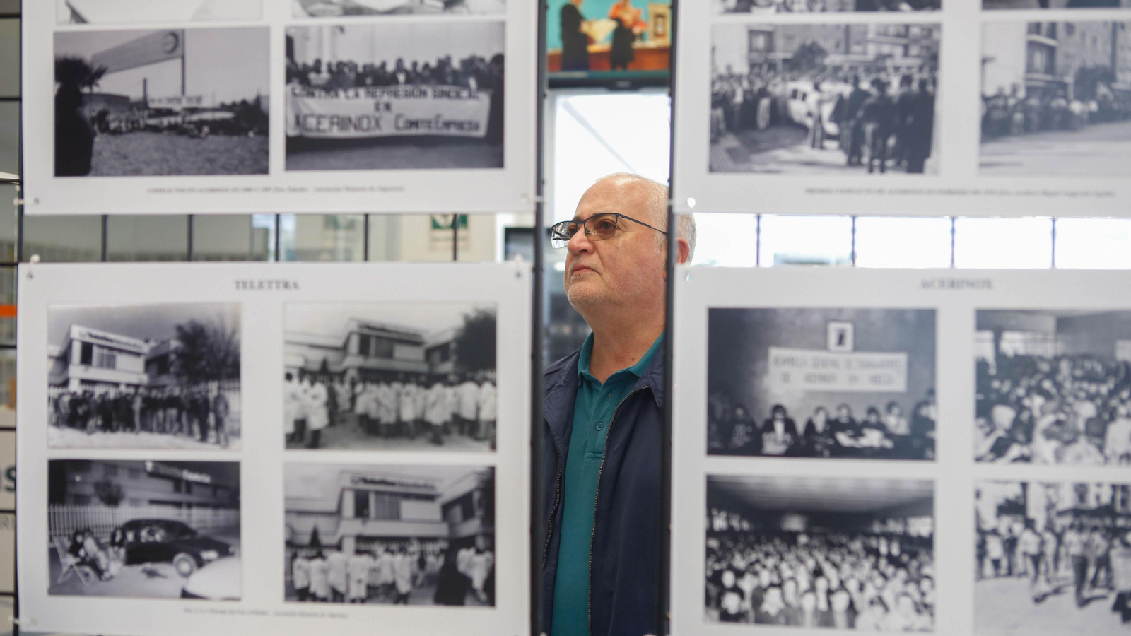 Fotos de la exposición y conferencia sobre el movimiento obrero en el Campo de Gibraltar