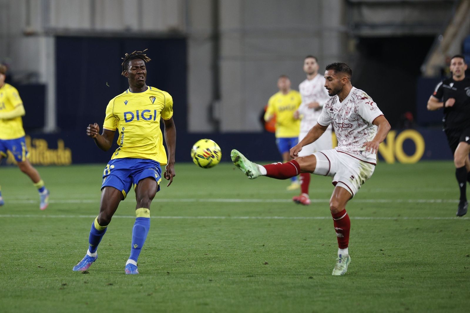 Dawda Camara, en el encuentro contra el Castellón.