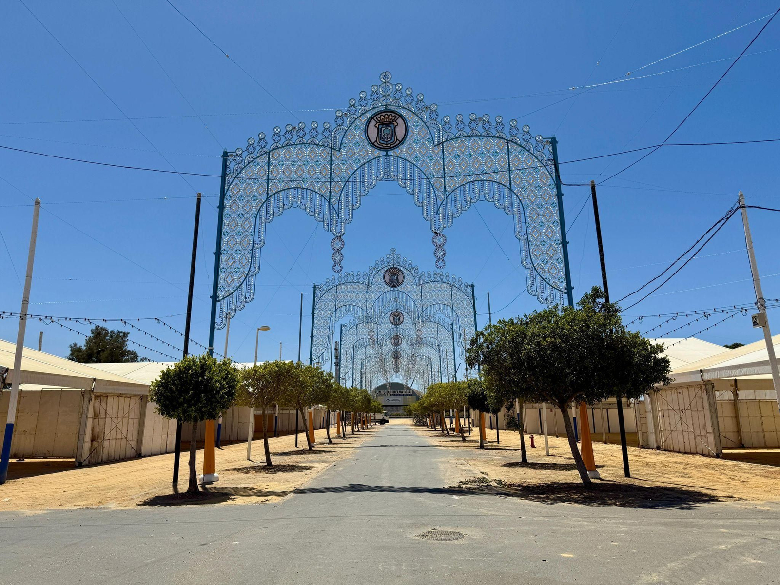 El recinto ferial en la mañana del pasado viernes.