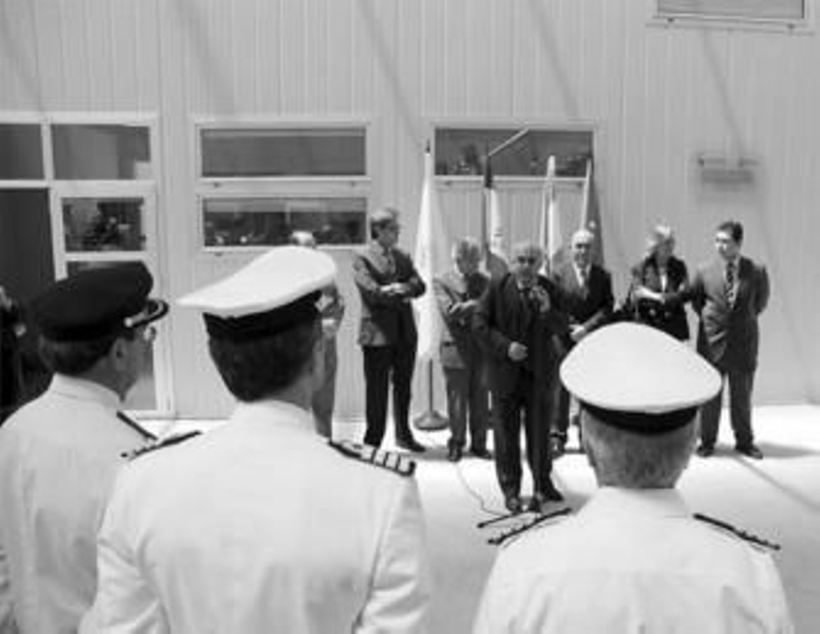 Responsables del Consorcio de Bomberos y de la Corporación Municipal, en la inauguración del Parque.