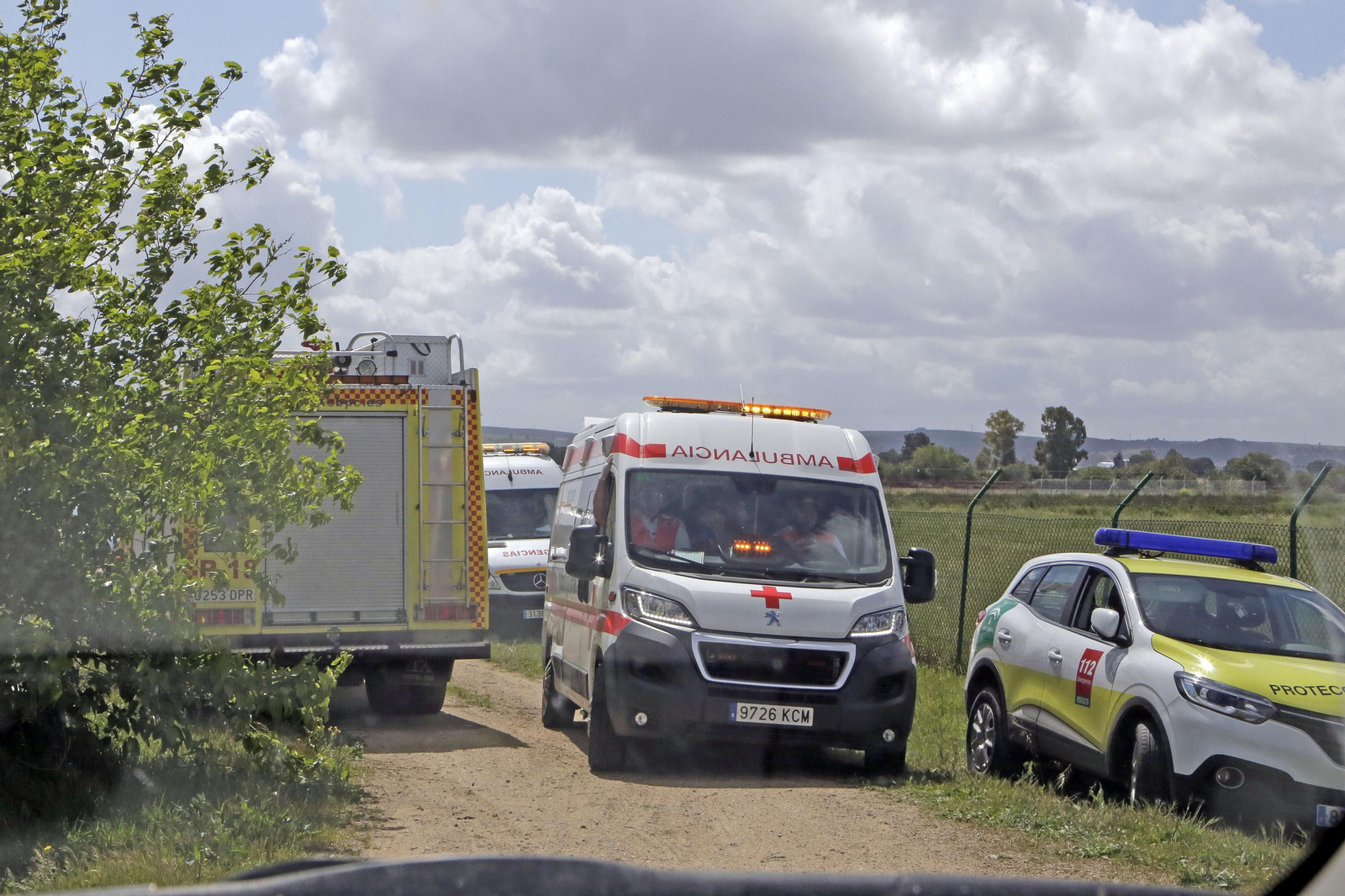Simulacro de accidente aéreo en el aeropuerto de Jerez