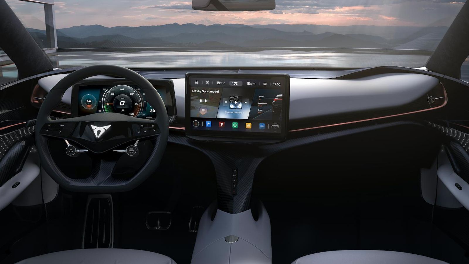 De llevarse a la producción tal cual ha sido presentado, el interior del Tavascan apenas tendría controles físicos.