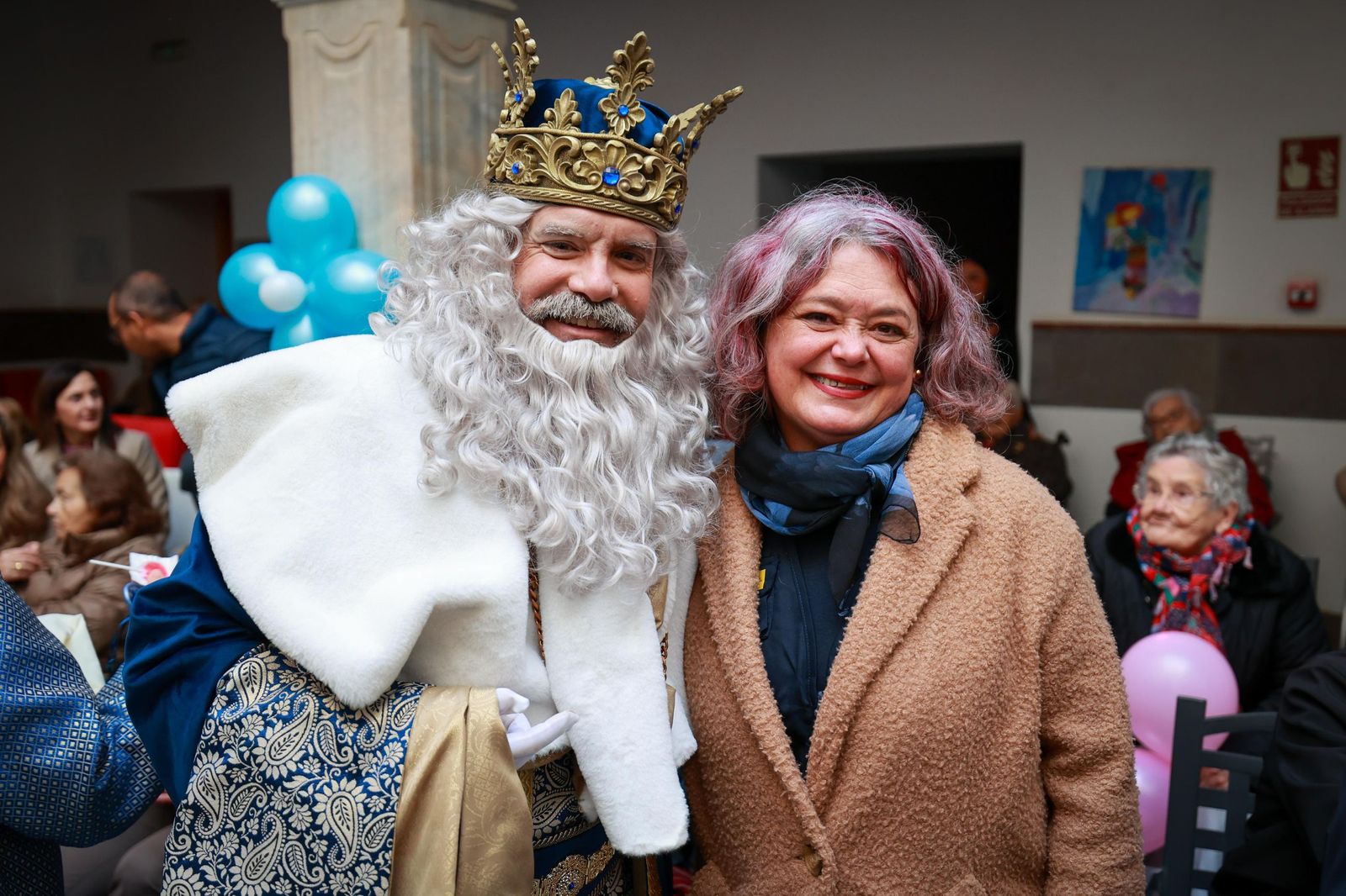 Los Reyes Magos, en la residencia de la calle San Juan de Dios en Cádiz.