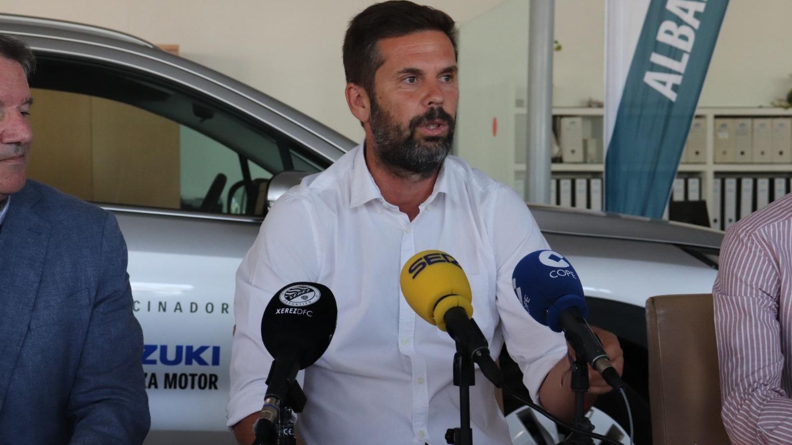 David Sánchez, durante la rueda de prensa.