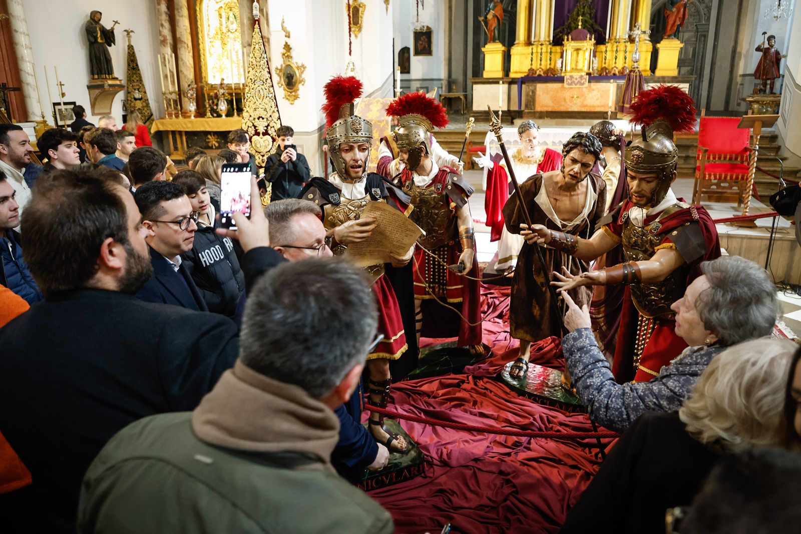 Nuevo conjunto escultórico del paso de misterio de Jesús de la Sentencia de Granada, Cuaresma 2026