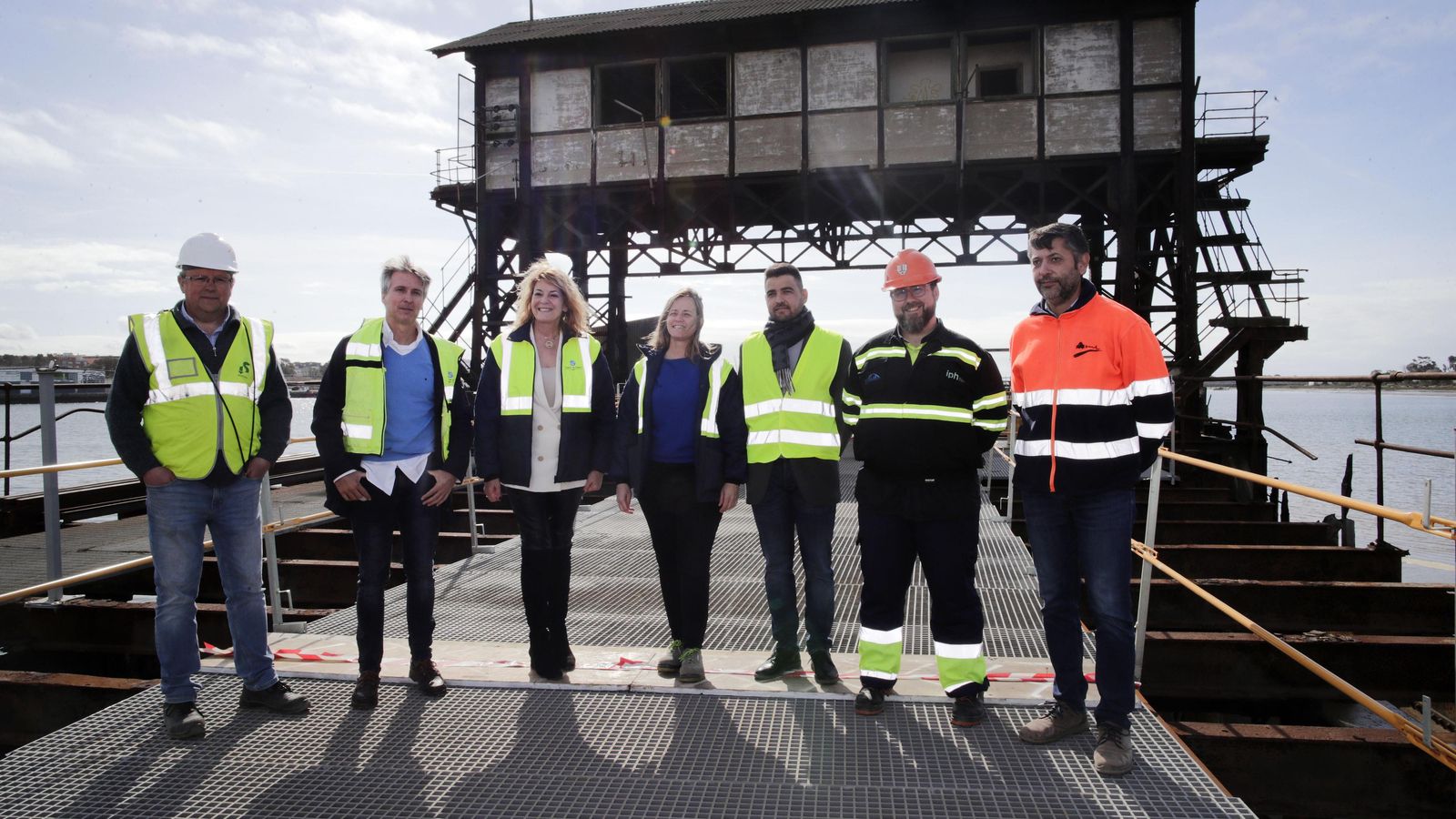 Visita de la presidenta del Puerto de Huelva al Muelle de Tharsis. Visita de la presidenta del Puerto de Huelva al Muelle de Tharsis.