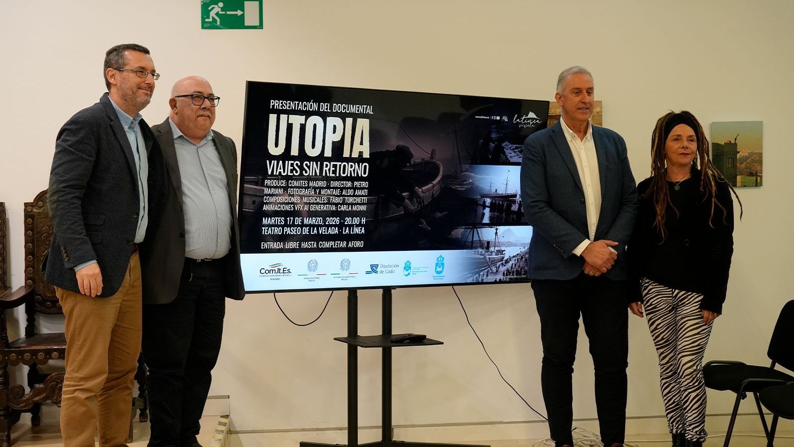 Presentación de los actos de homenaje de la tragedia del 'Utopía'.
