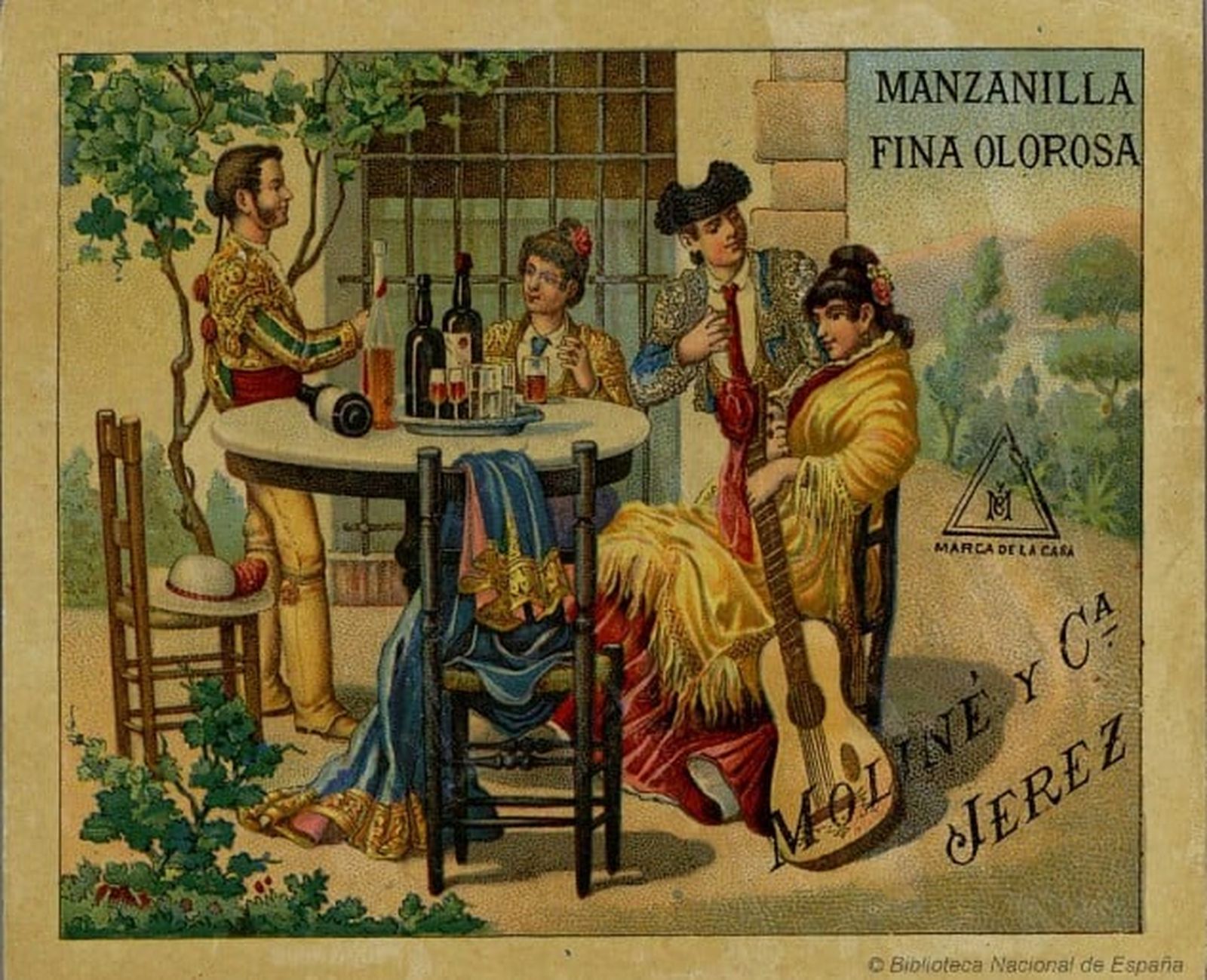 Etiqueta de la bodega Molina y Cía.