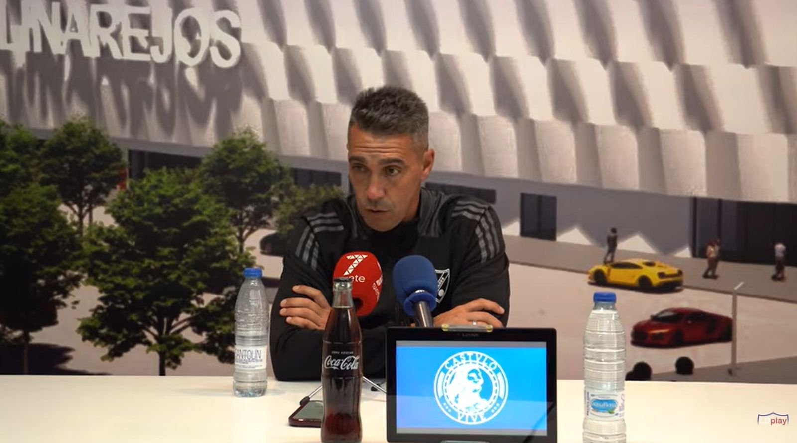 Juan Antonio Milla, en la rueda de prensa post-partido.