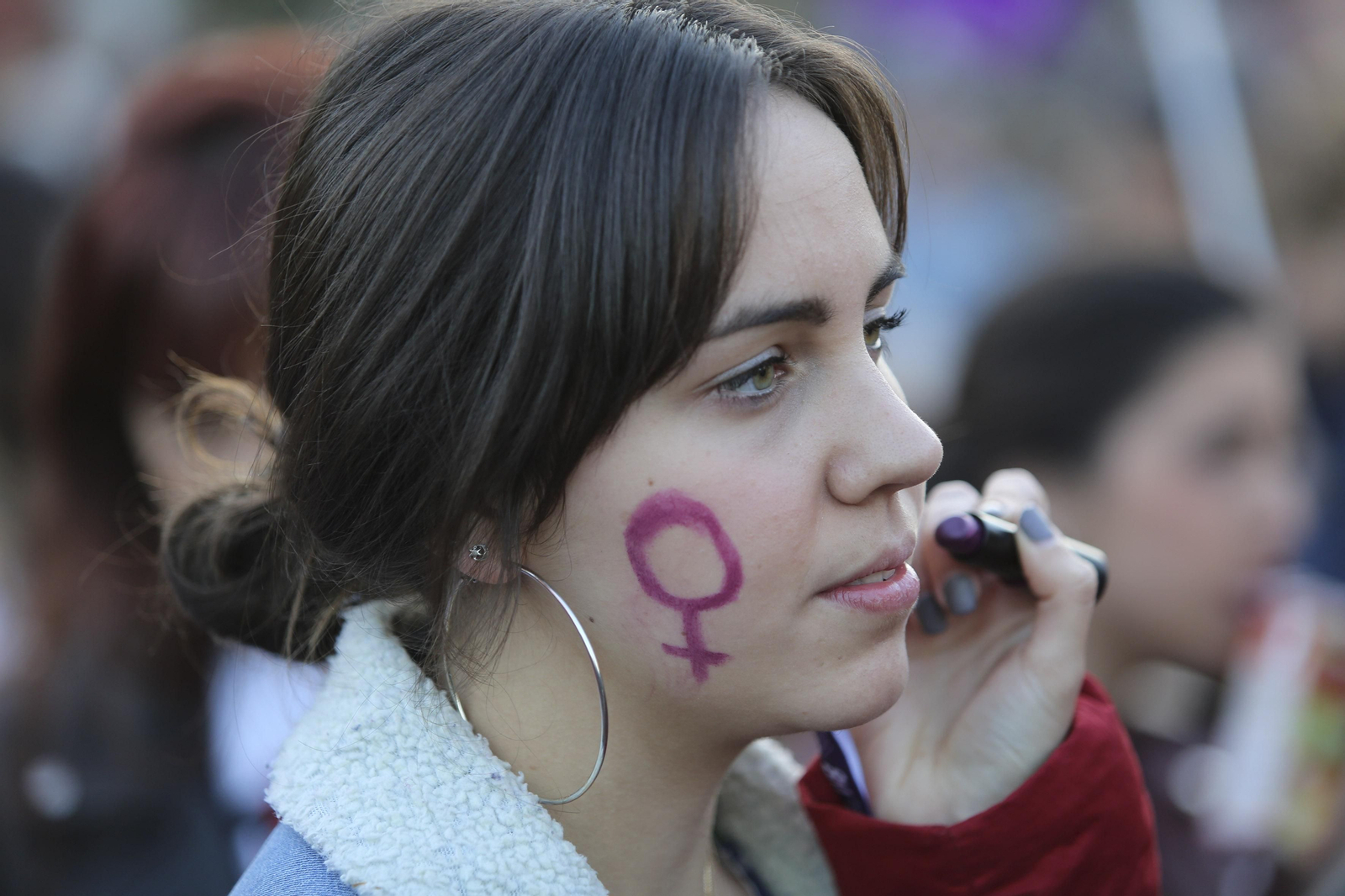 Las imágenes de la manifestación del Día de la Mujer en Málaga