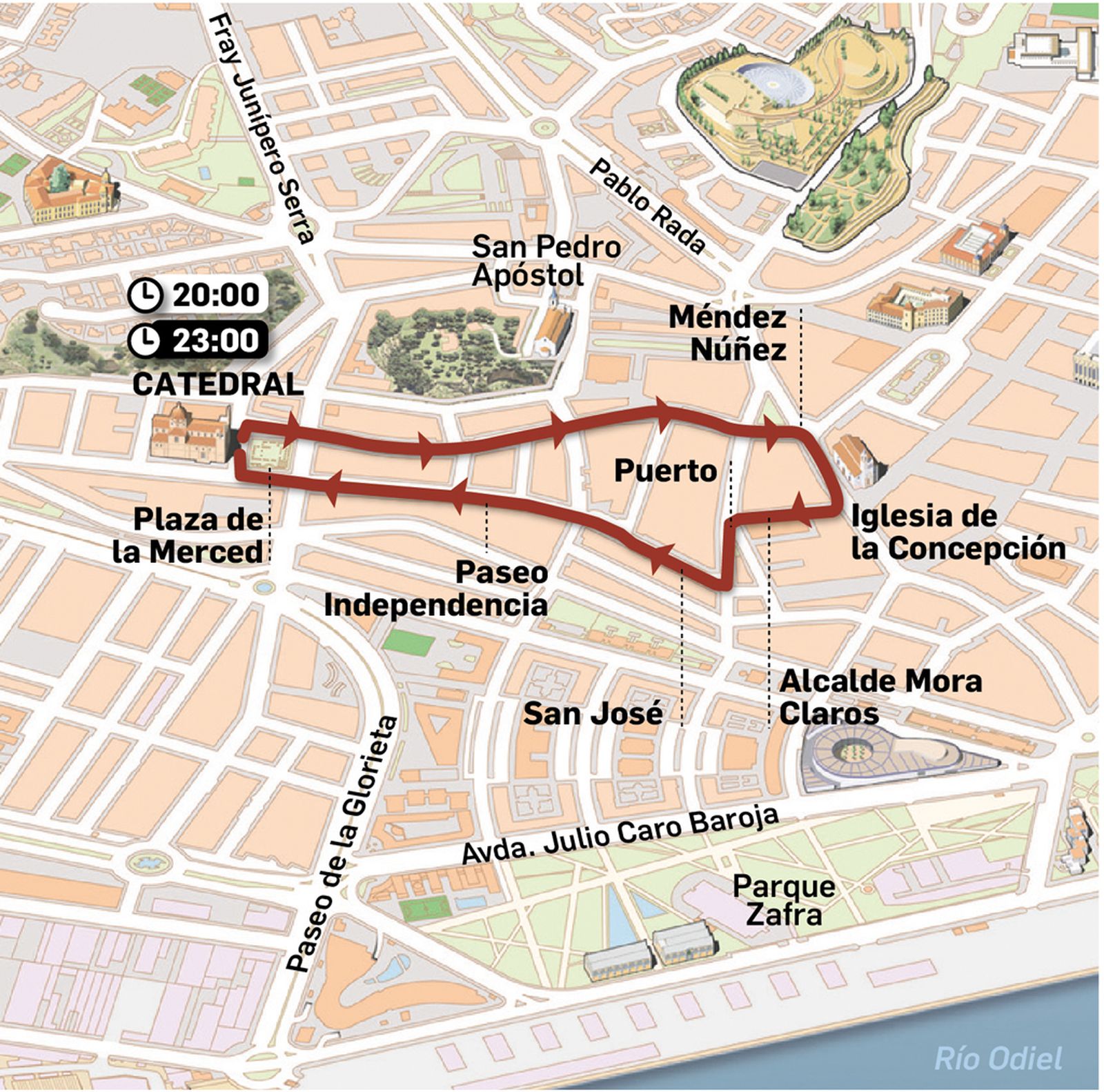 La Patrona reúne hoy a los onubenses en su tradicional procesión solemne