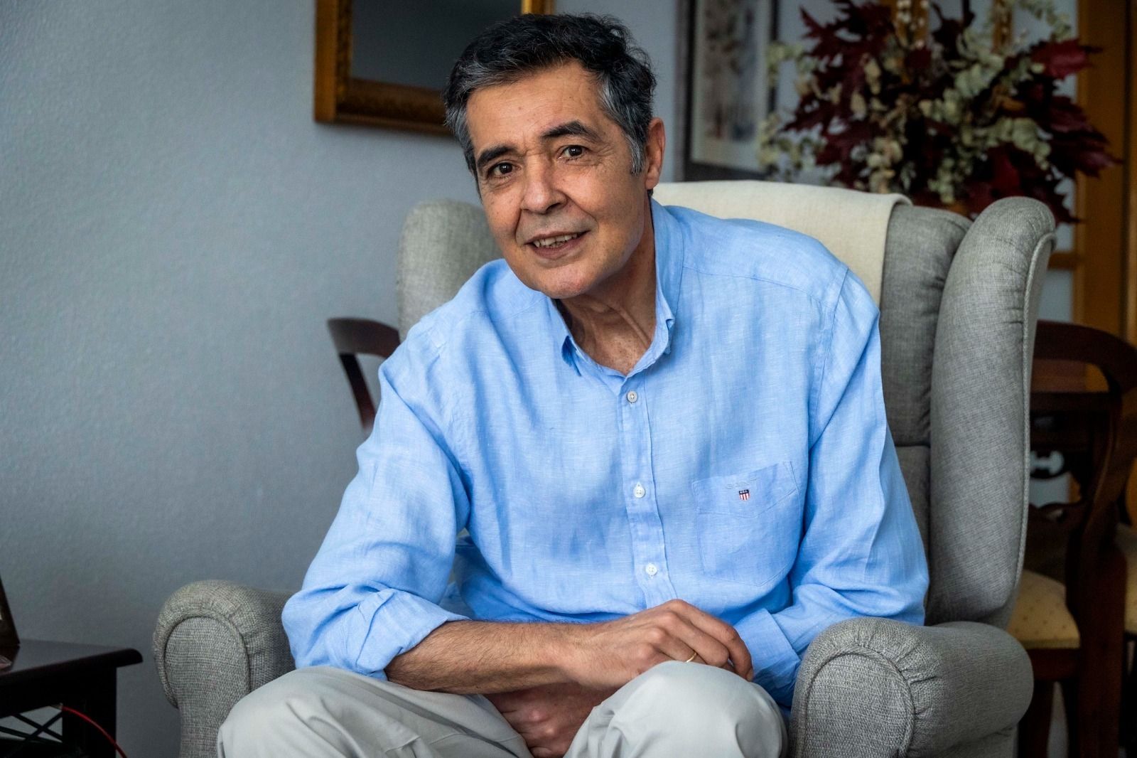 Mariano García Guiral en su casa