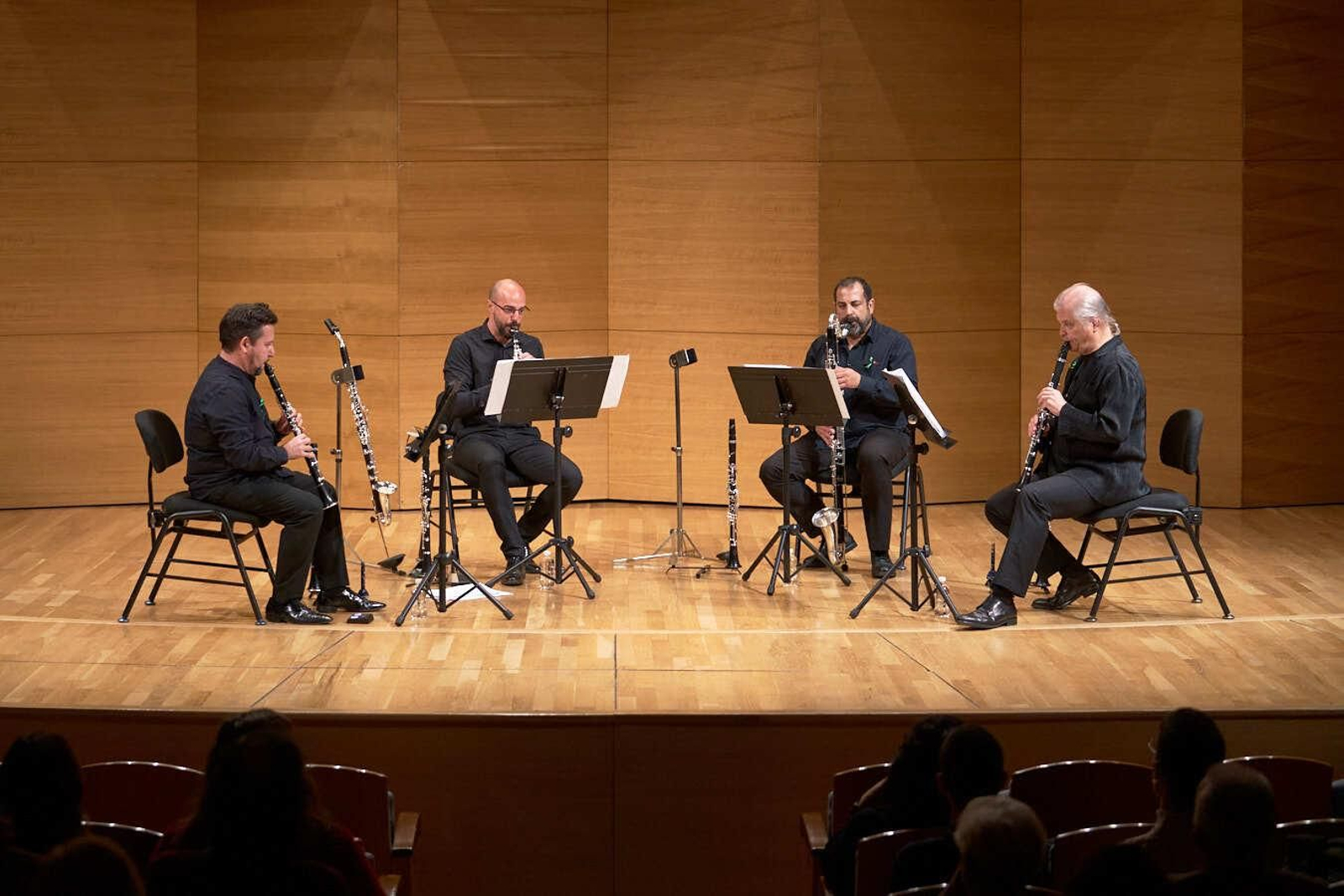 Domínguez, Fernández, Romero y Szymyslik en el Espacio Turina