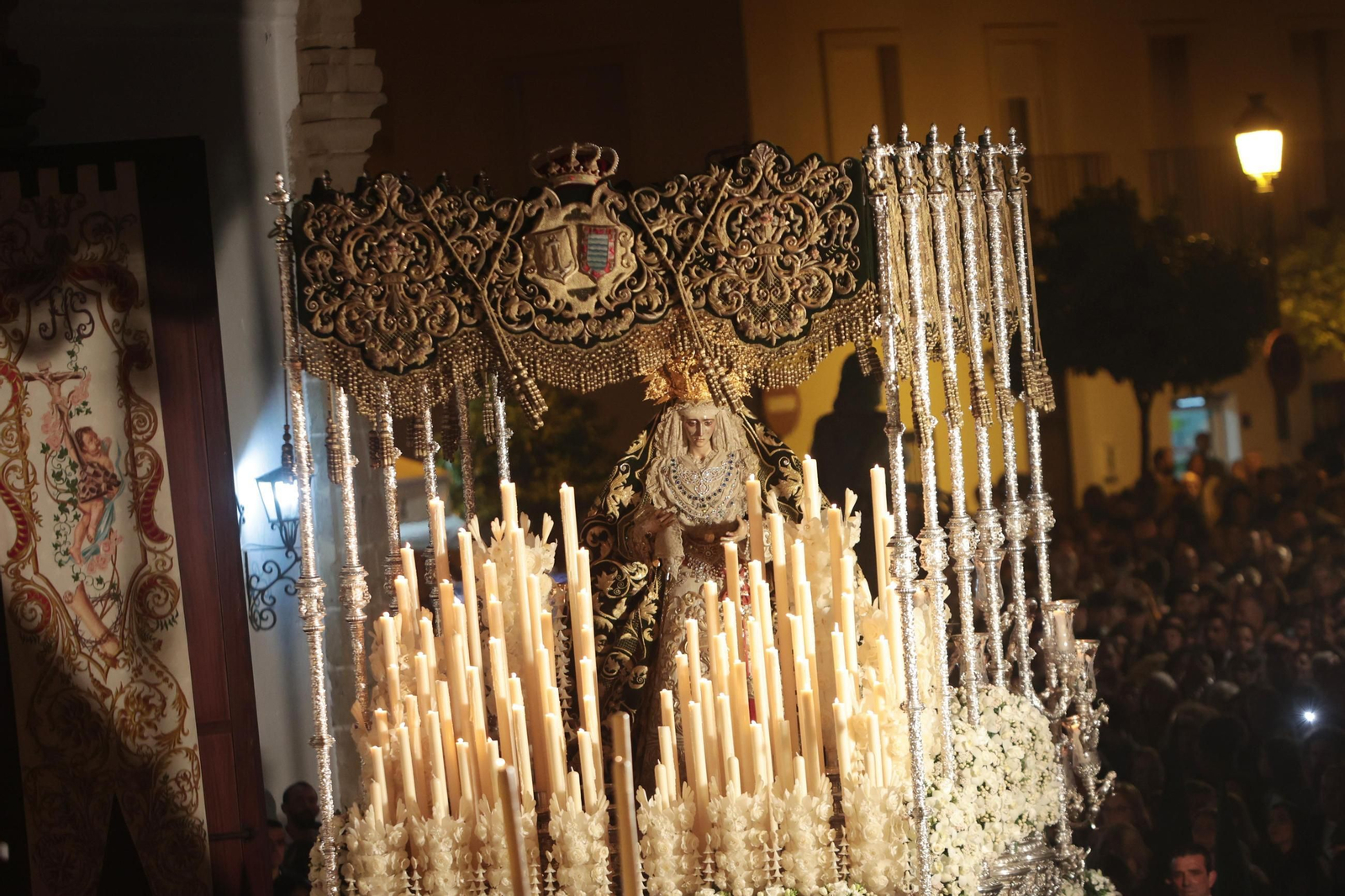 Nuestra Señora de la Esperanza, la pasada Madrugada del Viernes Santo.