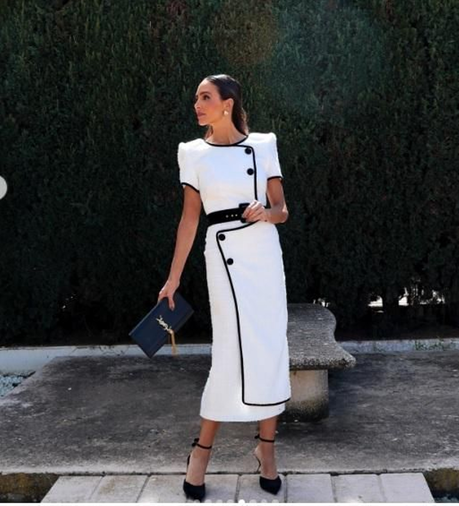 Look de madre de Comunión de Rocío Osorno.