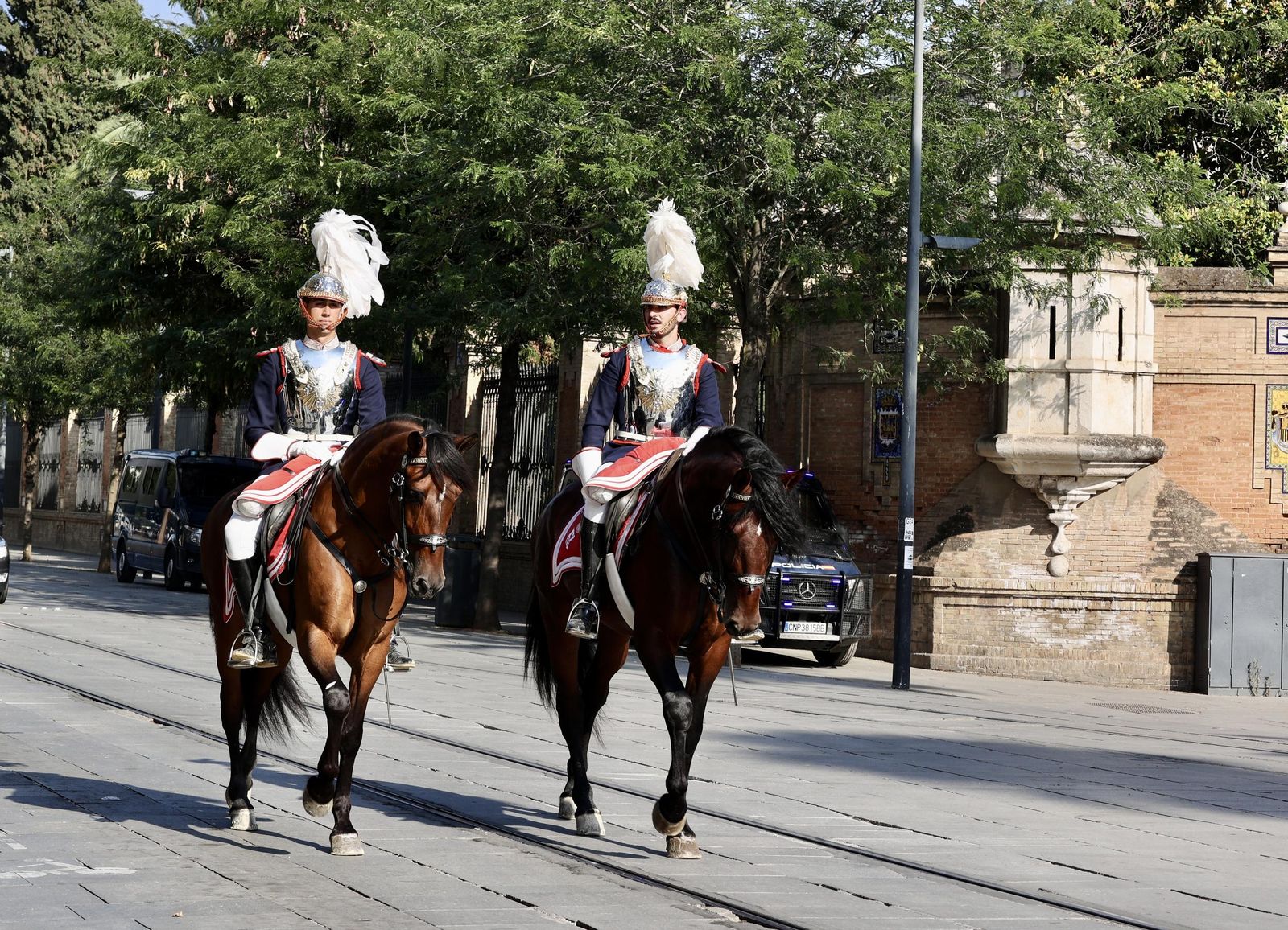 LLegada de los mandatarios de la ONU a la cena en el Alcázar