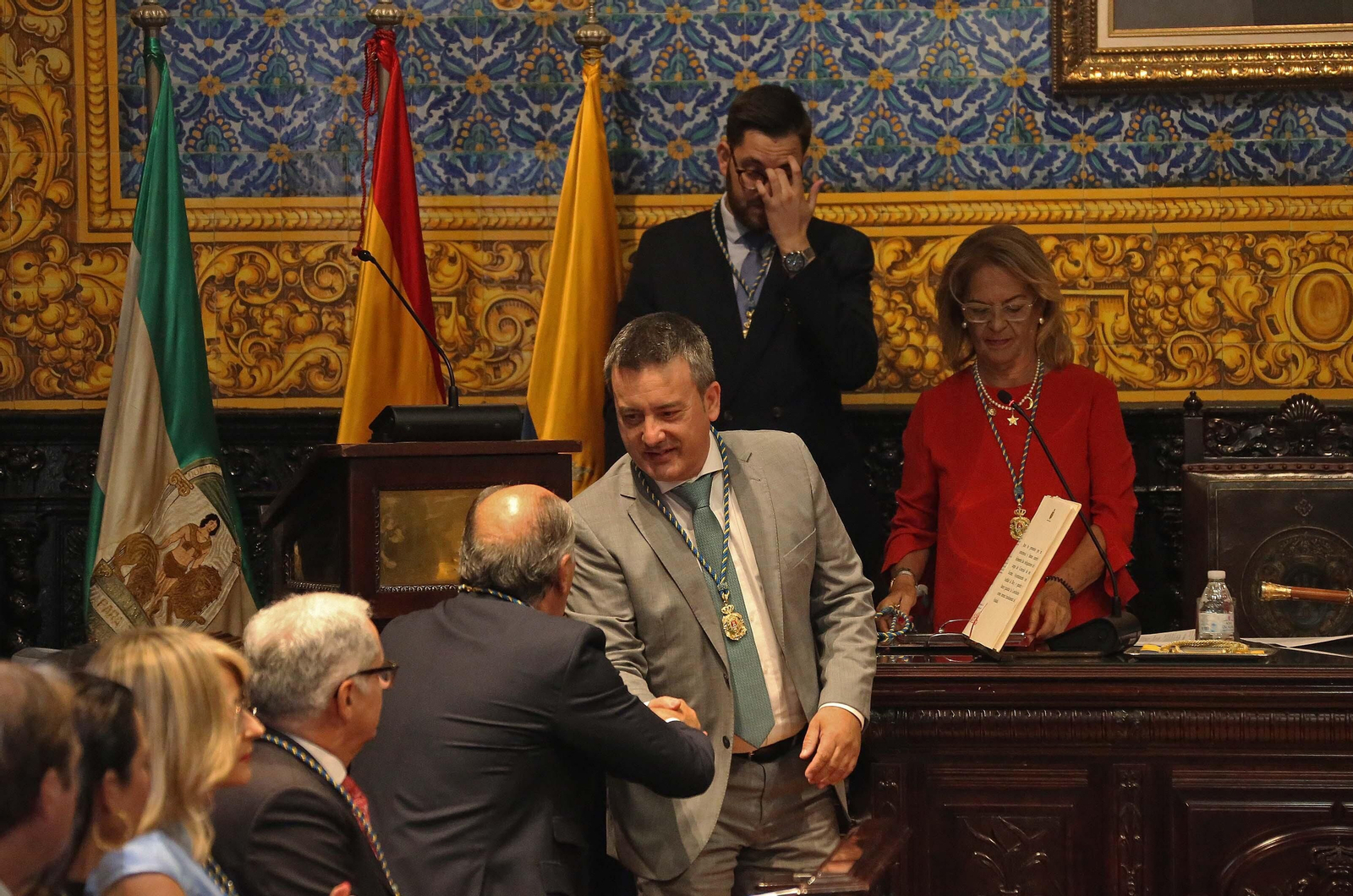 Fotos del pleno de investidura de José Ignacio Landaluce en Algeciras