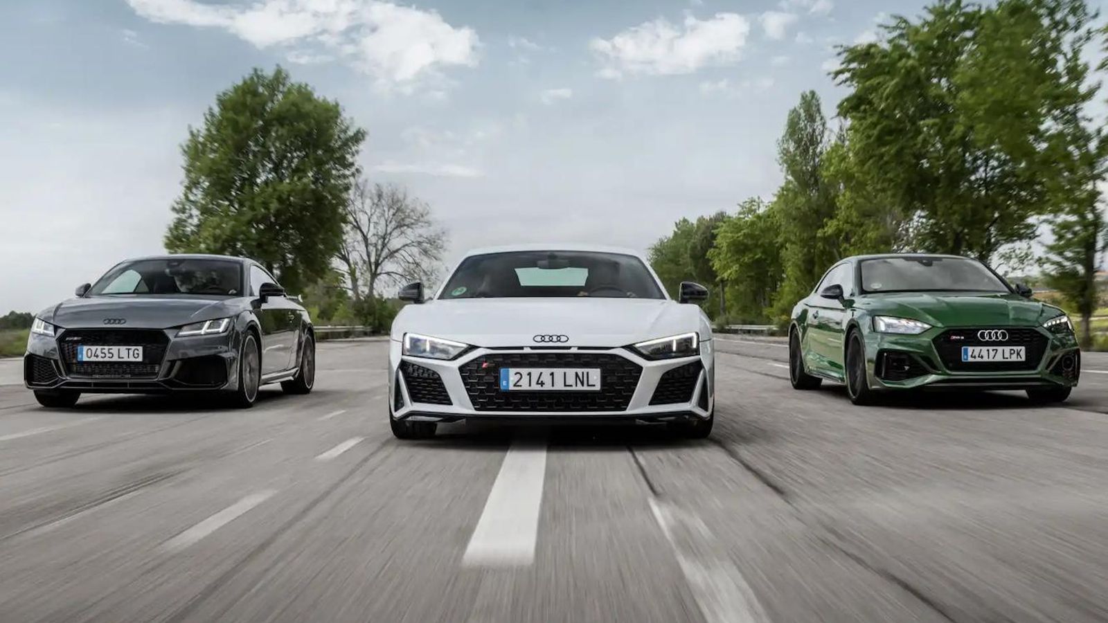 Lo más extremo de la gama RS lo encarnan los e-tron GT y R8, con potencias por encima de los 500 CV en unos y otros.