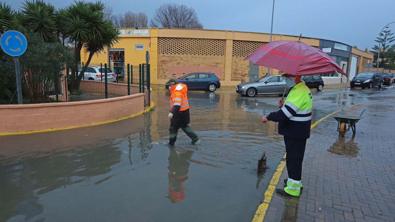 Inundaciones en la urbanización La Aldea