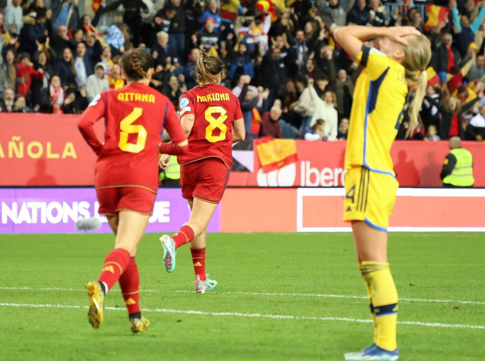 España-Suecia, en fotos